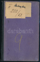 1926 Skalecz Imre géplakatos munkakönyve, hadiüzemi dolgozó