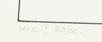 Boros Tamás (1959-): Band II., 1989. Szitanyomat, papír, jelzett, számozott 27/30. 33x20 cm.