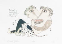 Milorad Krstic (1952) : Portrait of the Artist as a Street Musician 2/10, 2021