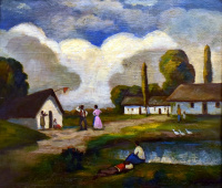 Iványi Grünwald Béla (1867 - 1940) műhelye : KECSKEMÉT KÖRNYÉKI TANYA
