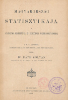 RÁTH Zoltán: Magyarország statisztikája.