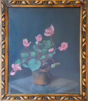 olvashatatlan szignóval: Virágcsendélet, 1914