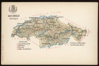 1900 Nagy-Küküllő vármegye térképe. Kiadja Károlyi Gy. régi képeslap