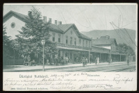 RUTTKA 1899. Pályaudvar, régi képeslap