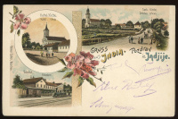 INDIA 1905. Litho képeslap, mozgóposta