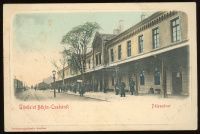 BÉKÉSCSABA 1908. Pályaudvar, régi képeslap