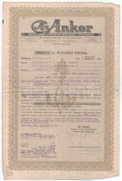 1929. Az Anker Általános Biztosító-Részvény-Társaság Magyarországi igazgatósága biztosítási kötvény 6000 amerikai Dollárról + 1940. Az Anker Általános Biztosító Részvénytársaság Magyarországi igazgatósága