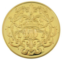 Csontos Attila DN Trianon 1920 Erdély - Őrvidék, Felvidék, Délvidék, Erdély, Hungária aranyozott Cu emlékérem kapszulában (32mm) T:PP