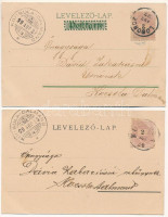 4 db RÉGI (1905 előtti) képeslap: tájképek, természet, közte lithok / 4 pre-1905 nature postcards, with lithos