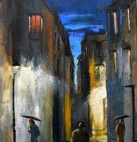 Corini Margit (1897-1982): PÁRIZSI EST ESŐBEN