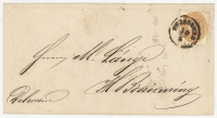 POZSONY 1864. 15kr-os szép levél, tartalommal, Hajdúböszörménybe küldve